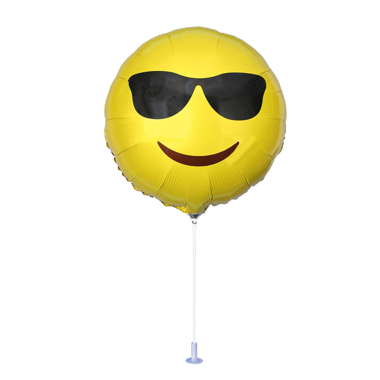 PMU Emoji Balloons 9 inch Pre-Inflated with Stick