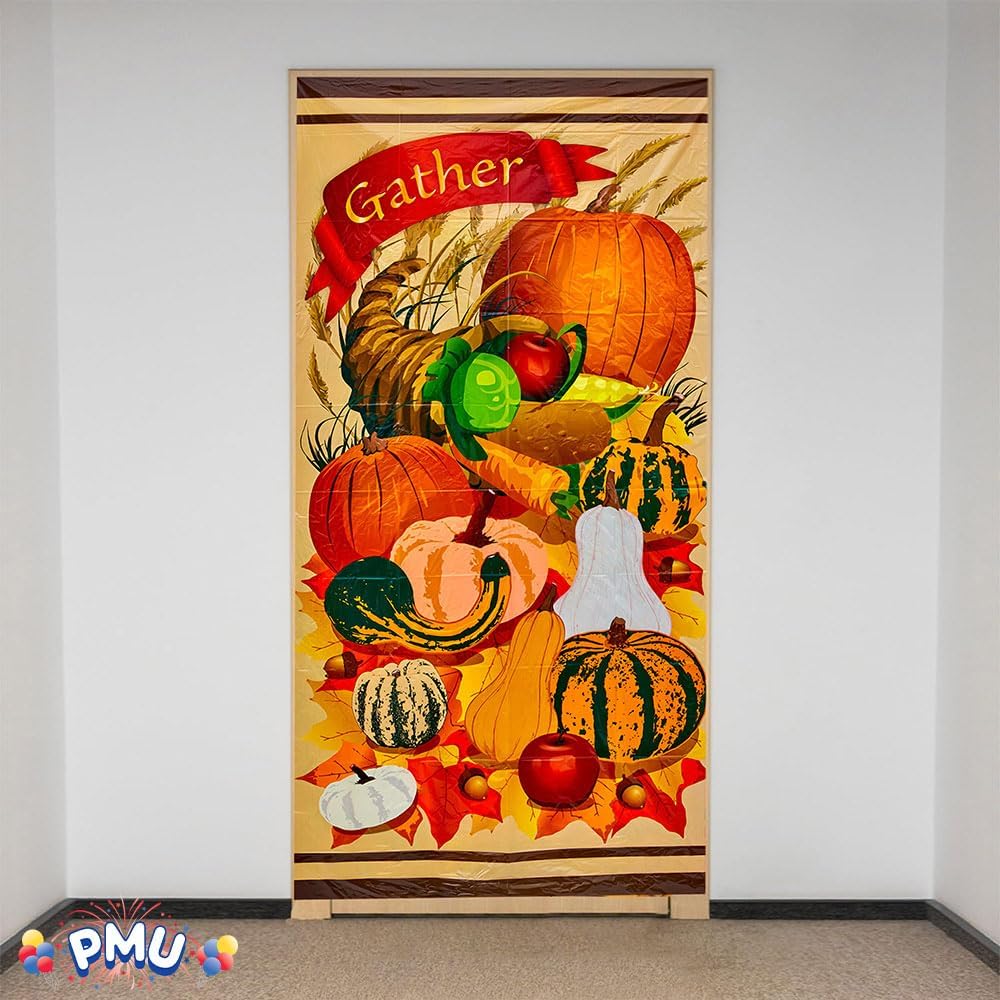 PMU Door Covers - Thanksgiving Door Covers - Thanksgiving Banner - Front Door Cover for Thanksgiving