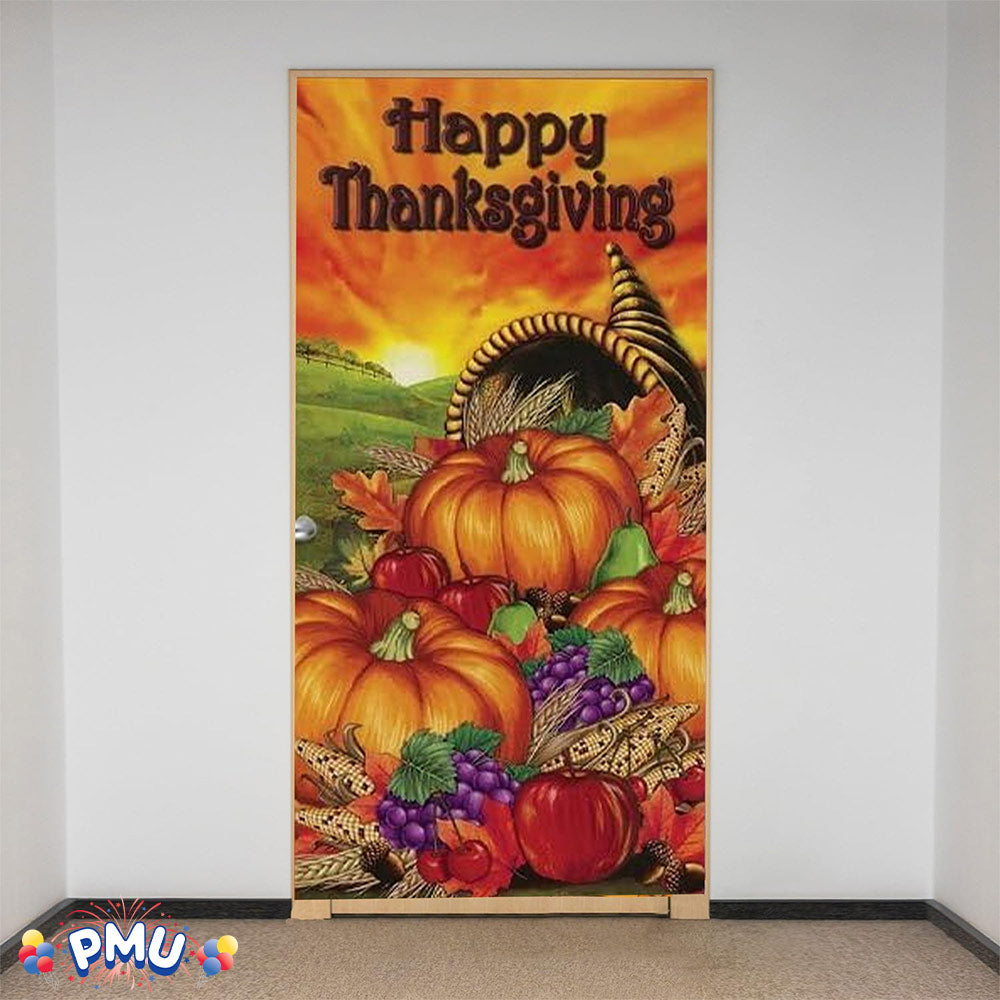 PMU Door Covers - Thanksgiving Door Covers - Thanksgiving Banner - Front Door Cover for Thanksgiving