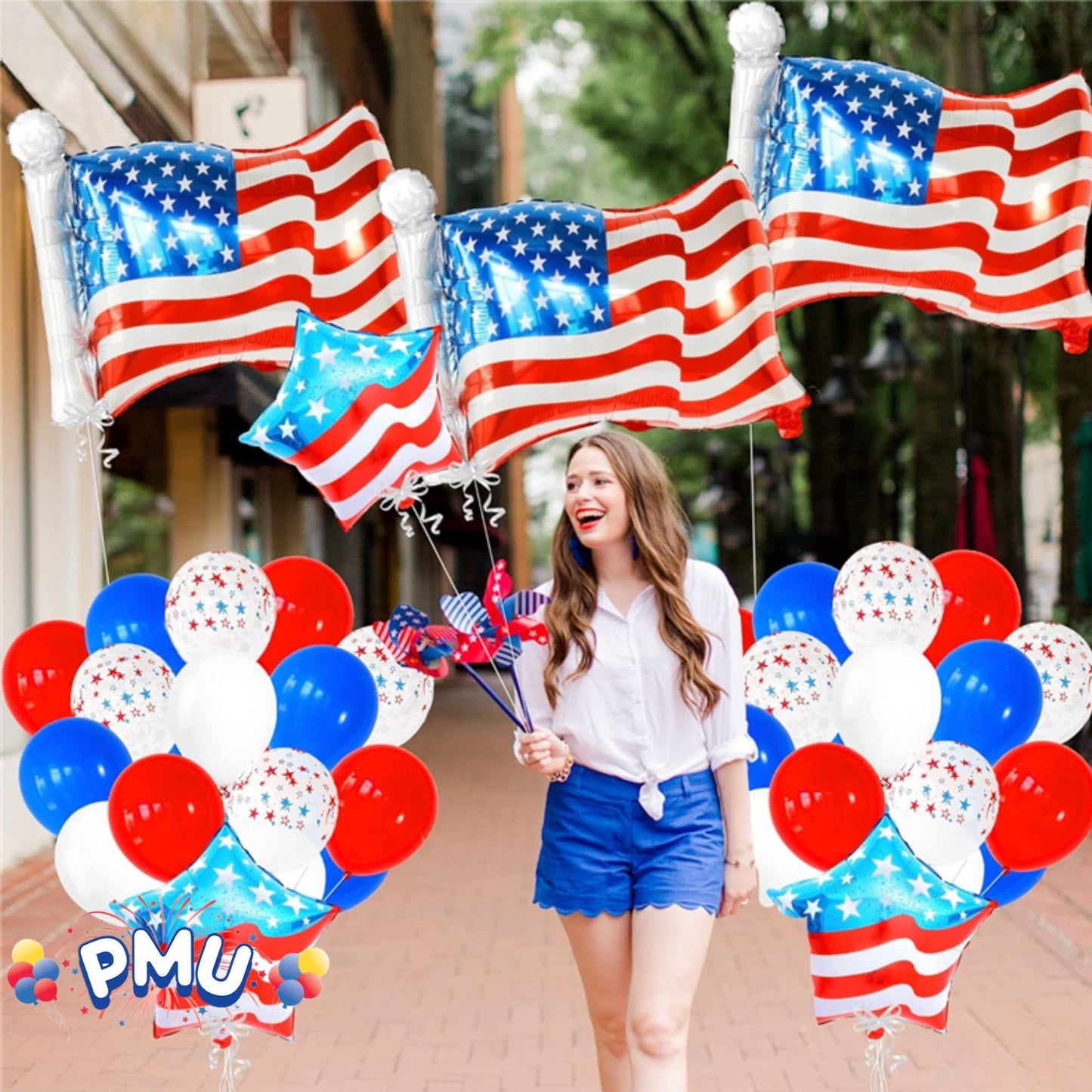 PMU USA 18 Inch Mylar-Foil Balloon