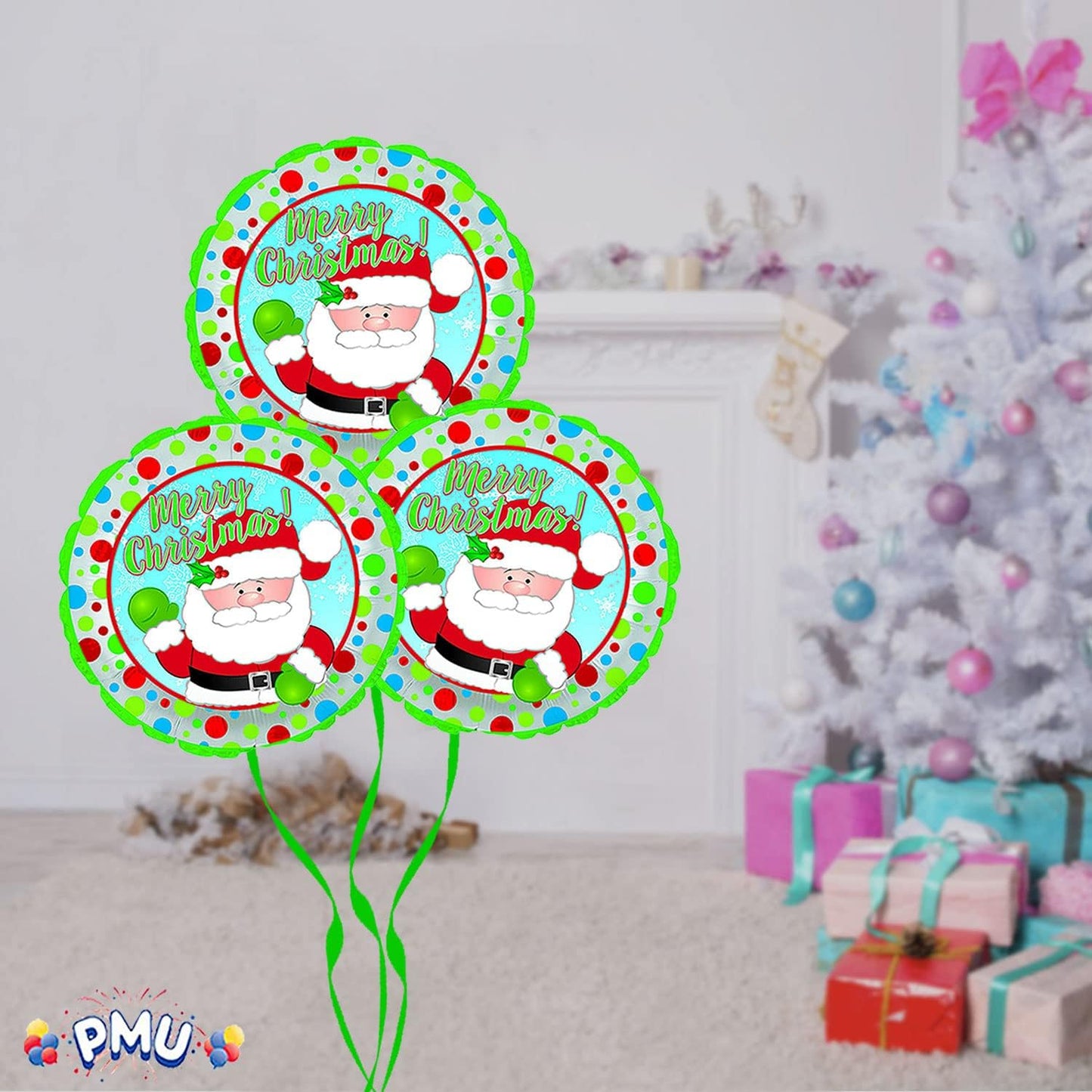 PMU Christmas 18 and 48 Inch Mylar-Foil Balloons