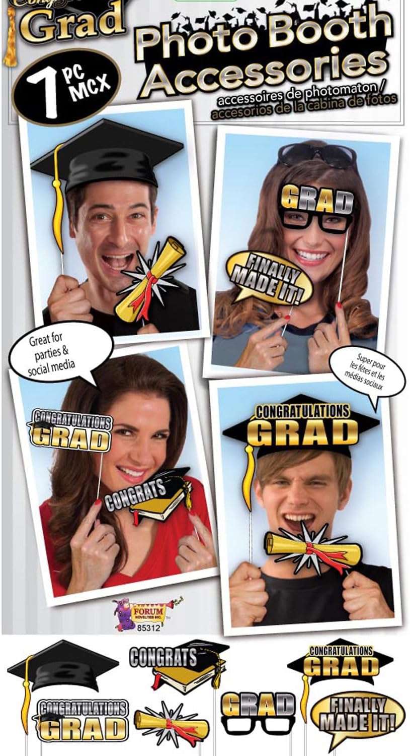 PMU Graduation "Congrats Graduation!" - Graduation Celebration Decor Party Accessories (1/Pkg) Pkg/1