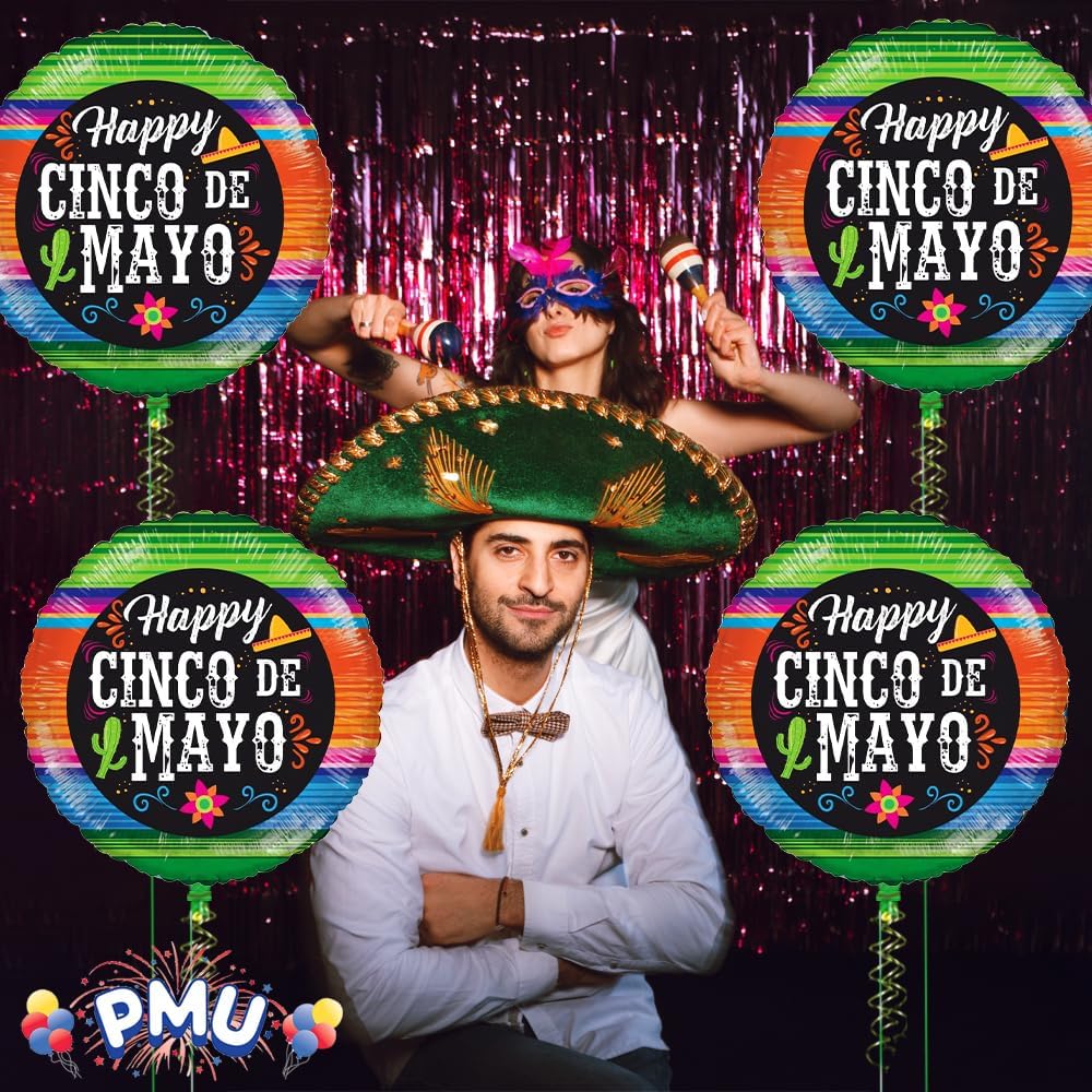 PMU Cinco de Mayo 18 Inch Mylar Balloon