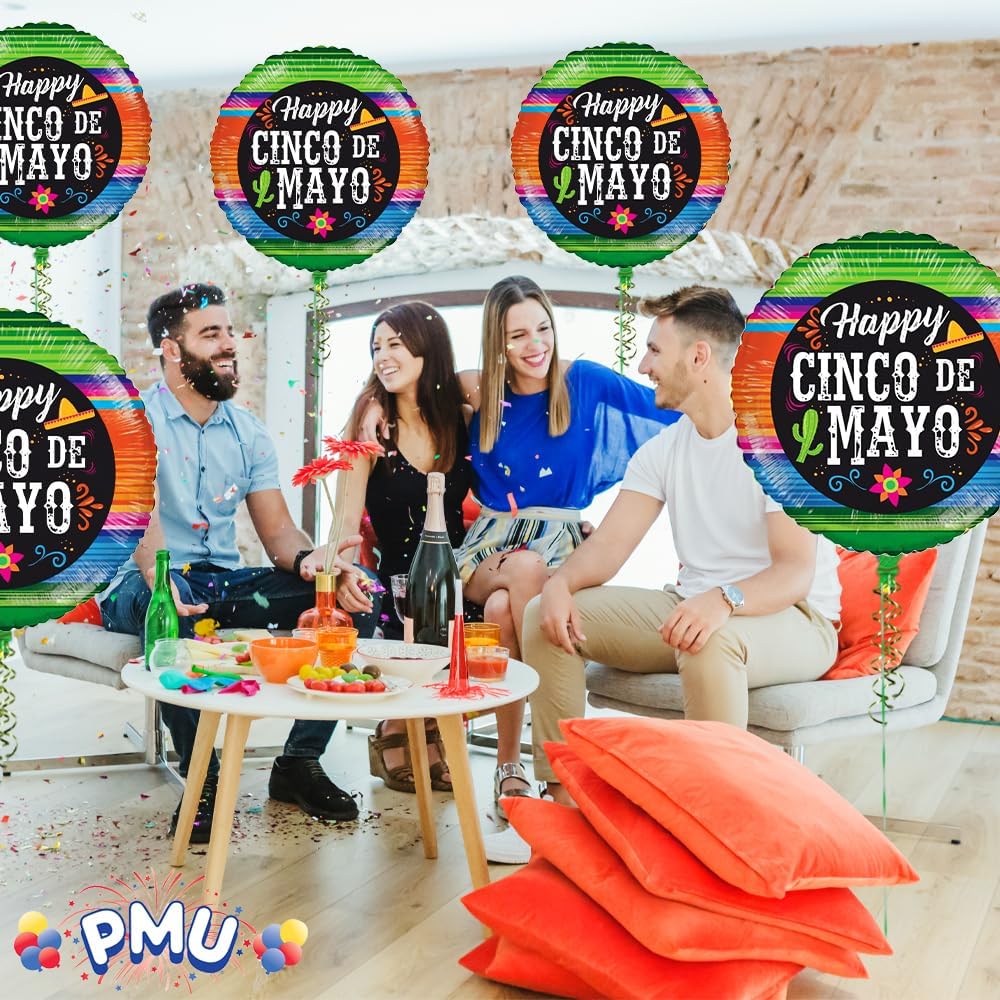 PMU Cinco de Mayo 18 Inch Mylar Balloon