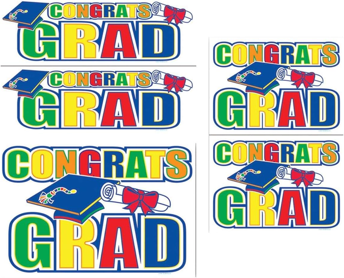 PMU Graduation "Congrats Graduation!" - Graduation Celebration Decor Party Accessories (1/Pkg) Pkg/1