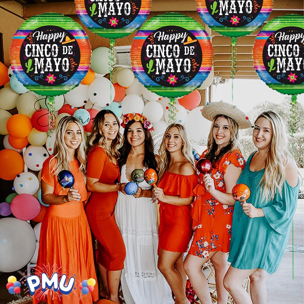 PMU Cinco de Mayo 18 Inch Mylar Balloon