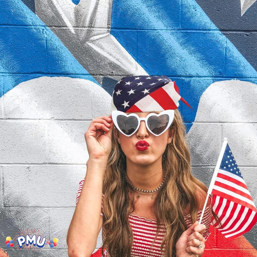 PMU Patriotic Headband 4th of July Party Wearable Headwear Costume and Decoration Accessory