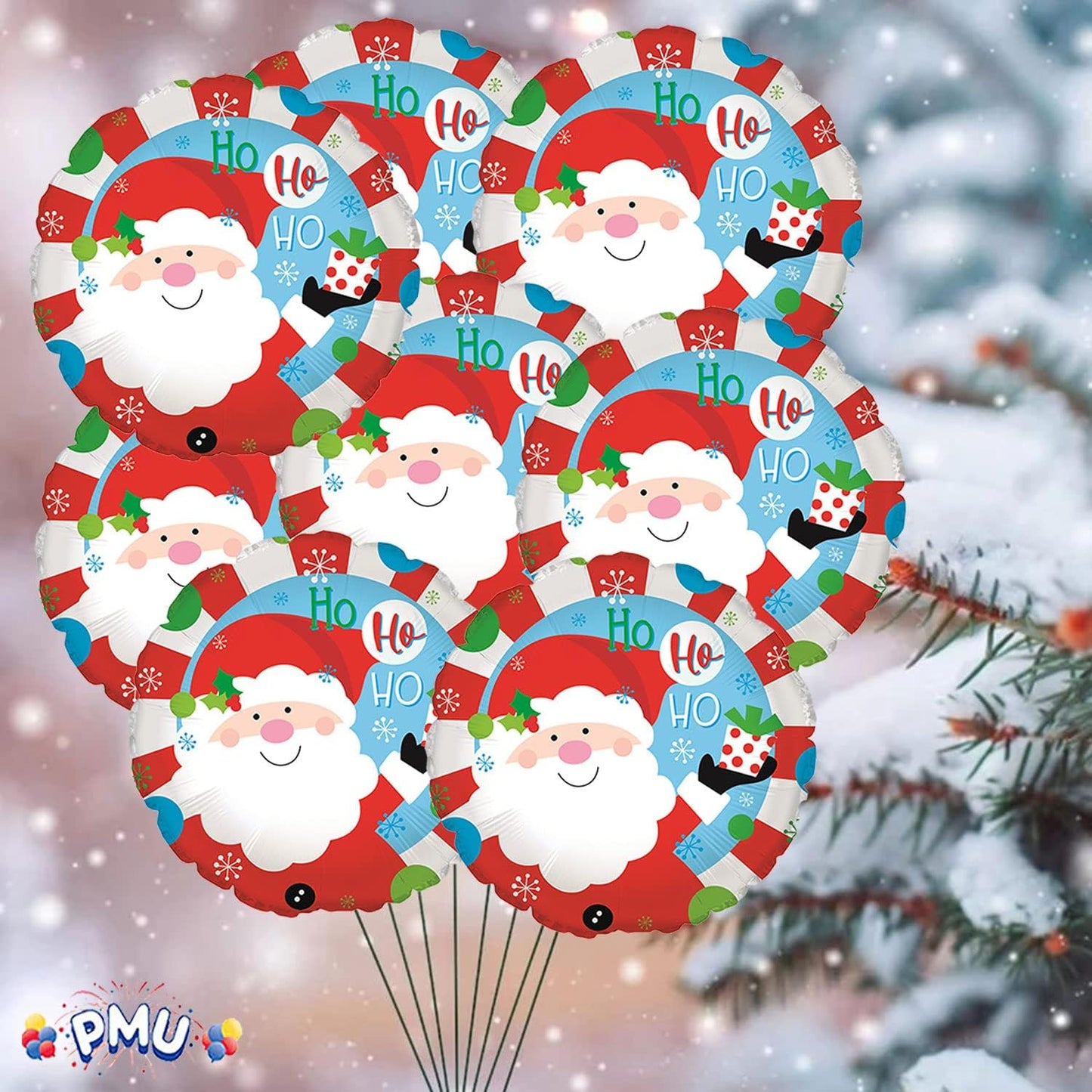 PMU Christmas 18 and 48 Inch Mylar-Foil Balloons