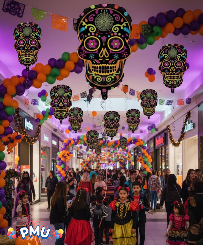 PMU Halloween Balloons Mylar-Foil