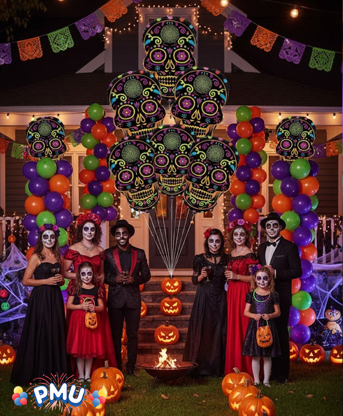 PMU Halloween Balloons Mylar-Foil