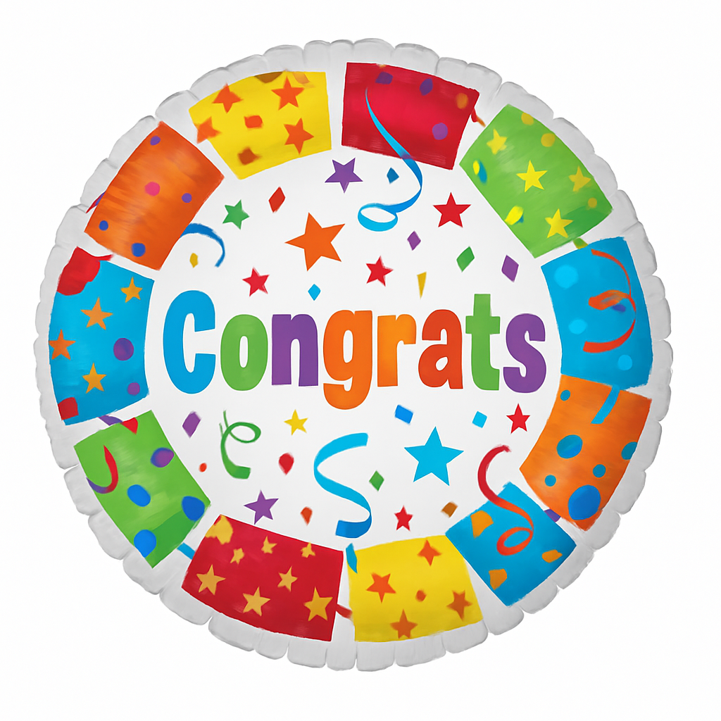 PMU Graduation "Congrarulation" Grad Balloons 18in Mylar Balloon | Graduation Decoration Mylar Balloons | Celebrate Success with Vibrant Graduation Balloons | Balloon Graduation DΓ©cor