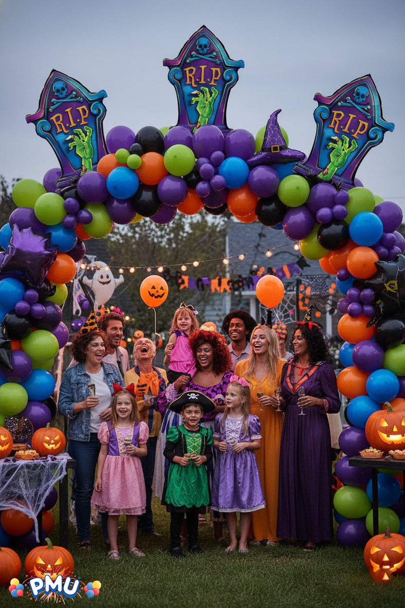 PMU Halloween Balloons Mylar-Foil