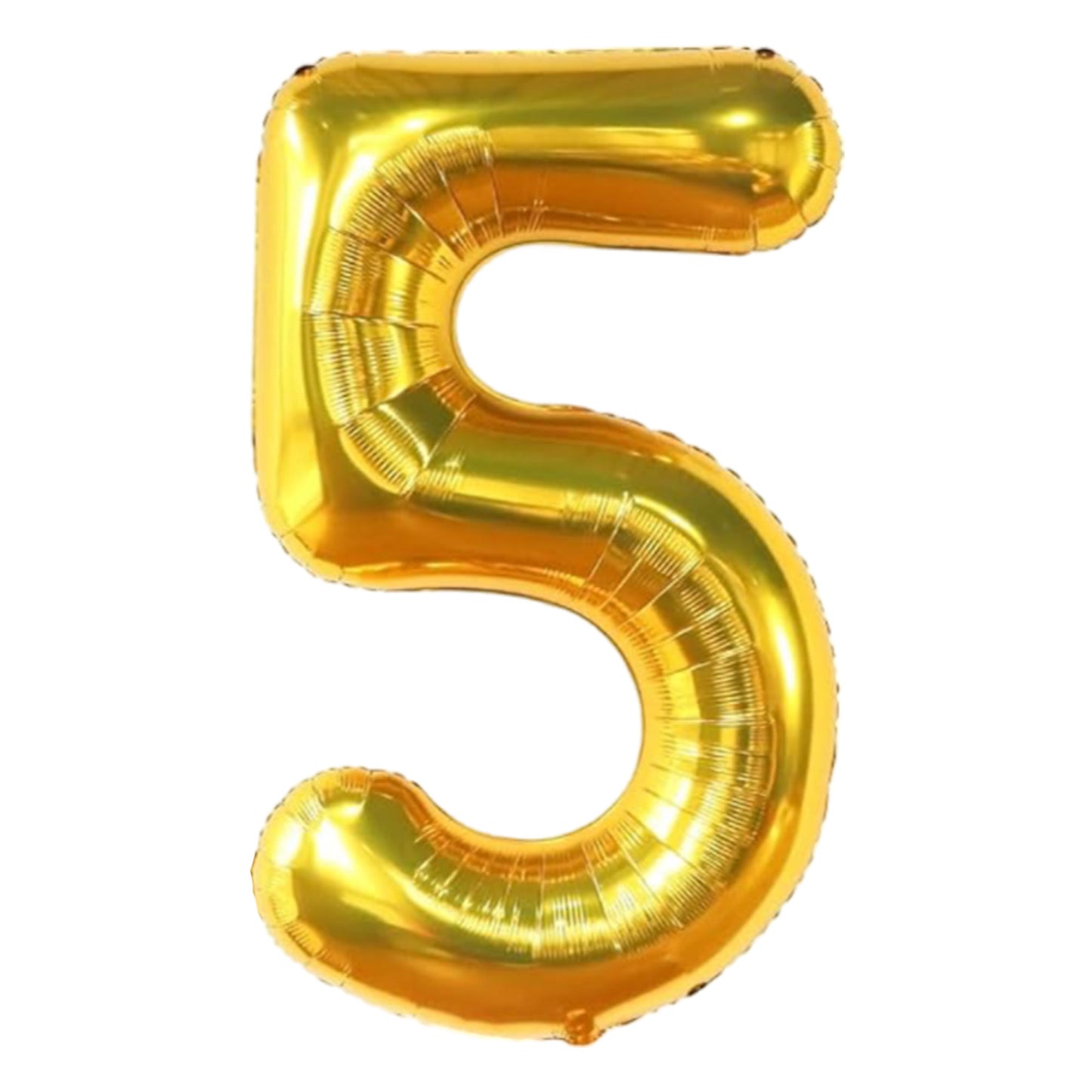 PMU Number Five "5" Shape 40in Mylar Balloon Pkg/1