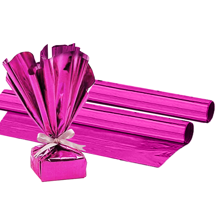 PMU Gift Wrap Mylar Roll - Highly Reflective Metallic Foil Paper - Perfect Wrapping Paper for Gifts, Baskets, Wedding, Birthday, Christmas, Arts & Crafts, Balloon Weights
