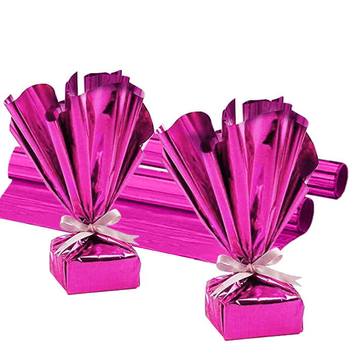 PMU Gift Wrap Mylar Roll - Highly Reflective Metallic Foil Paper - Perfect Wrapping Paper for Gifts, Baskets, Wedding, Birthday, Christmas, Arts & Crafts, Balloon Weights