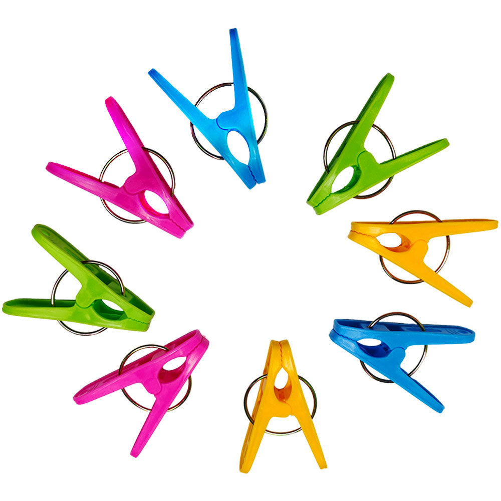 PMU Clip-n-Weight Primary Colors Plastic Balloon Weights