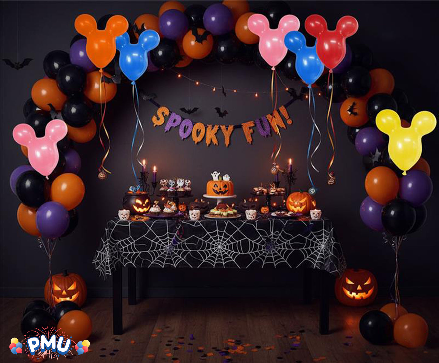 PMU Mouse Head Shaped Balloons 15 Inch PartyTex Latex Great for Mickey Mouse Theme Parties Inflate Mouse Ears first for proper inflation (See Video)