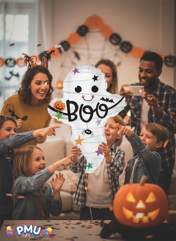 PMU Halloween Balloons Mylar-Foil