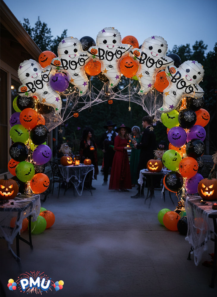PMU Halloween Balloons Mylar-Foil