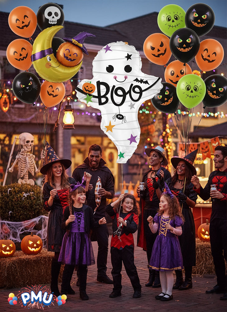PMU Halloween Balloons Mylar-Foil