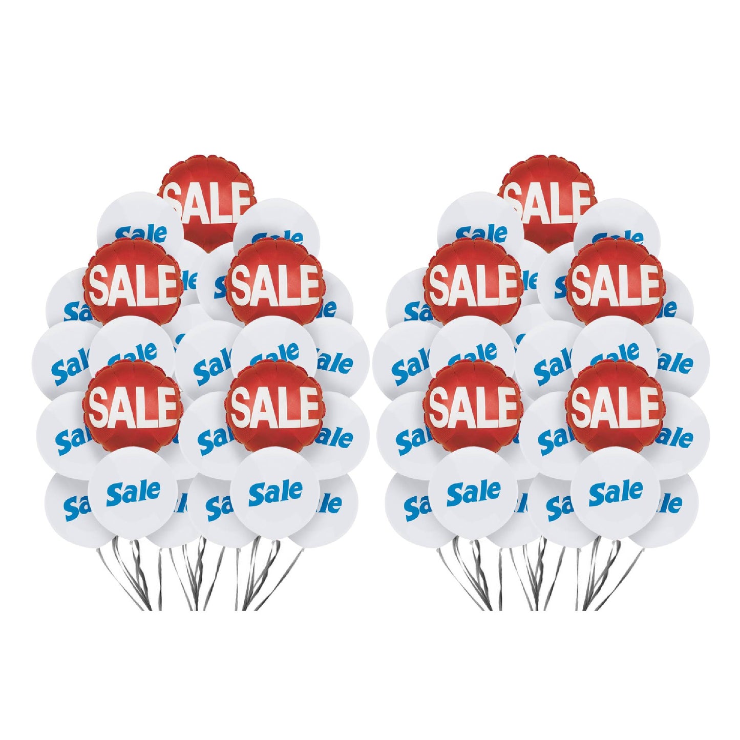 PMU Sale Balloons Assortment Kit with Color Coordinate Ribbons