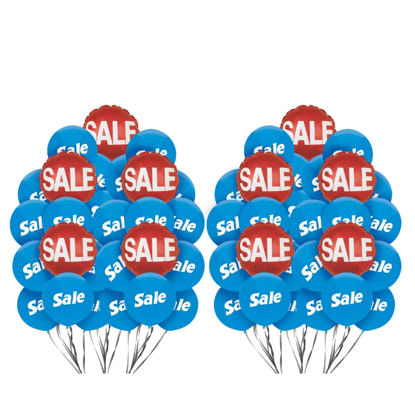 PMU Sale Balloons Assortment Kit with Color Coordinate Ribbons