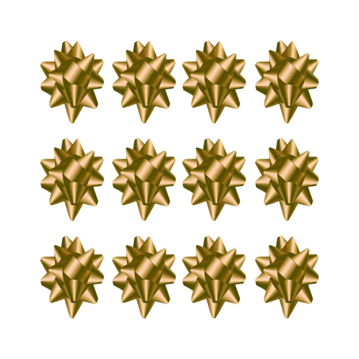 PMU Decorative Confetti Gift Bows (12/Pkg) Pkg/1