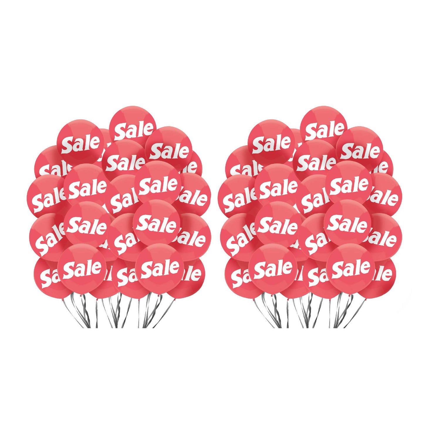 PMU Sale Balloons Assortment Kit with Color Coordinate Ribbons