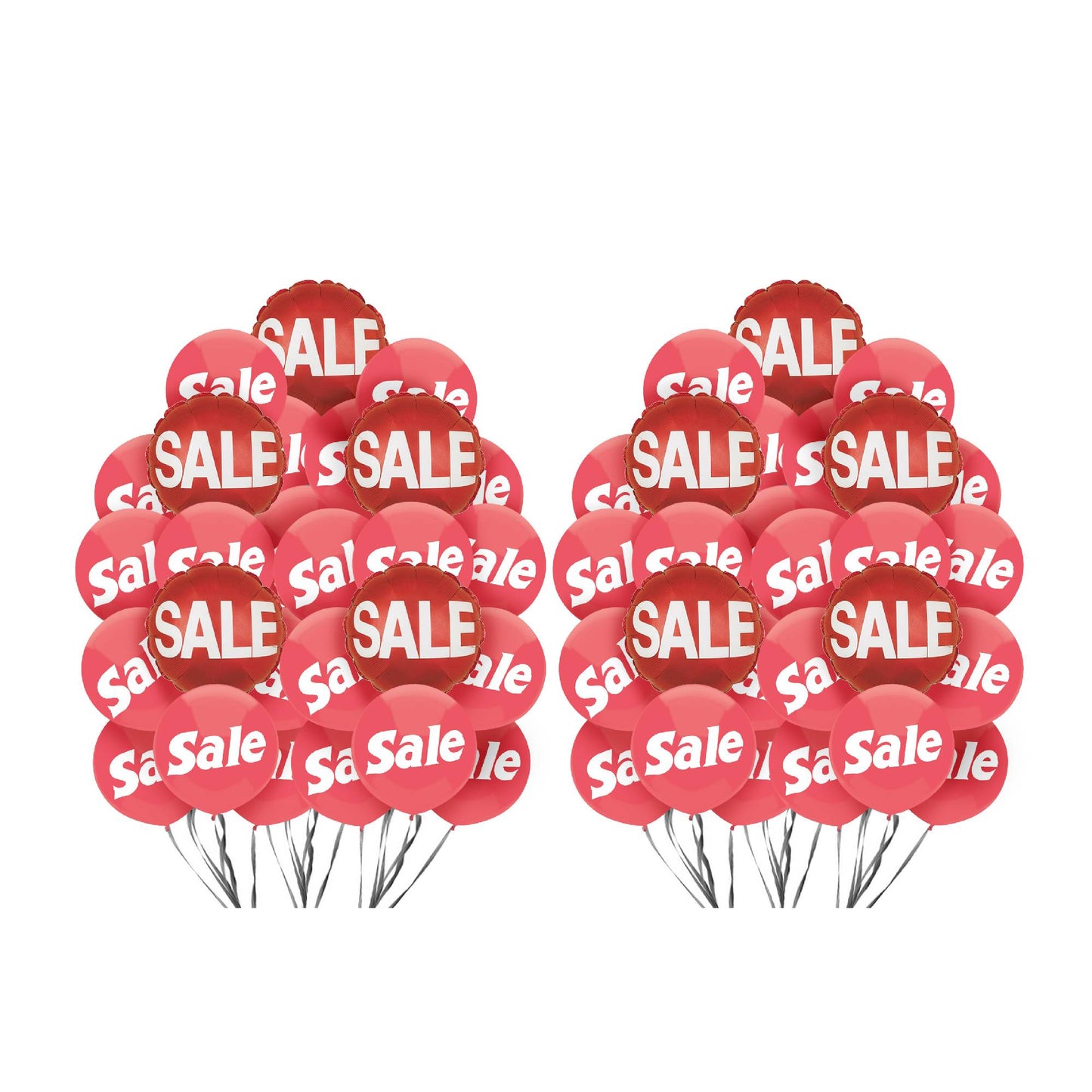 PMU Sale Balloons Assortment Kit with Color Coordinate Ribbons