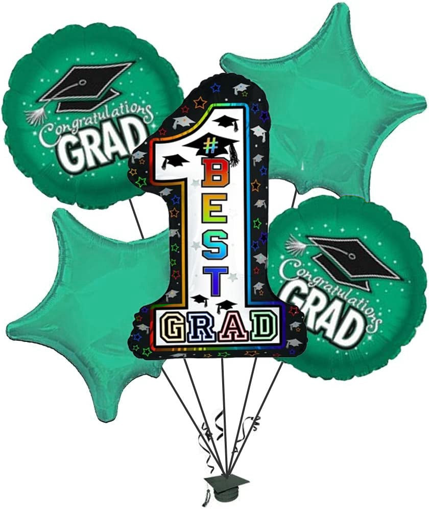 PMU Way To Go Grad Balloon Bouquet (5/pkg) Pkg/1