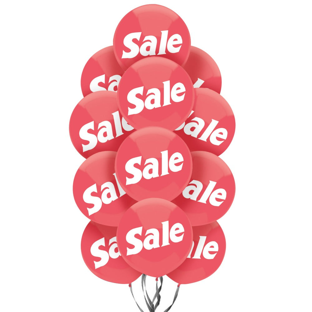 PMU Sale Balloons Assortment Kit with Color Coordinate Ribbons
