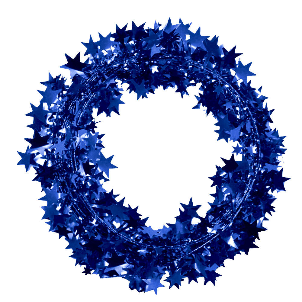 PMU Star Wire Shiny - Garland Halloween, Christmas Party, Wedding, Birthday, Festive Home Decoration Ornament 25ft Tinsel