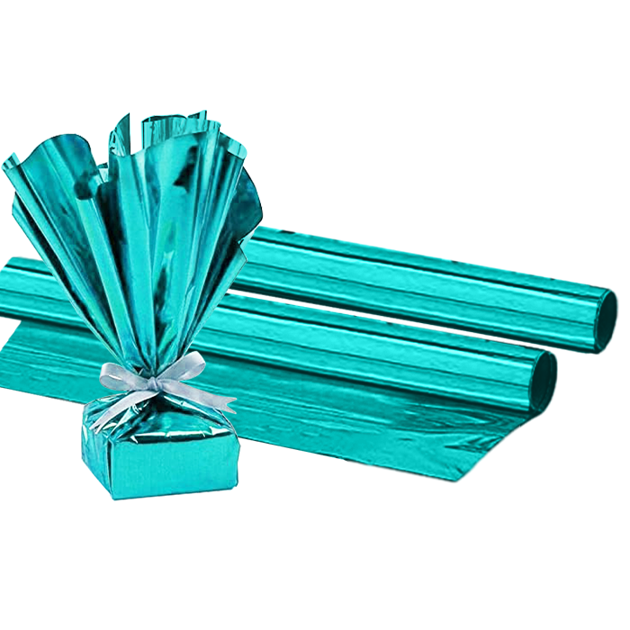 PMU Gift Wrap Mylar Roll - Highly Reflective Metallic Foil Paper - Perfect Wrapping Paper for Gifts, Baskets, Wedding, Birthday, Christmas, Arts & Crafts, Balloon Weights