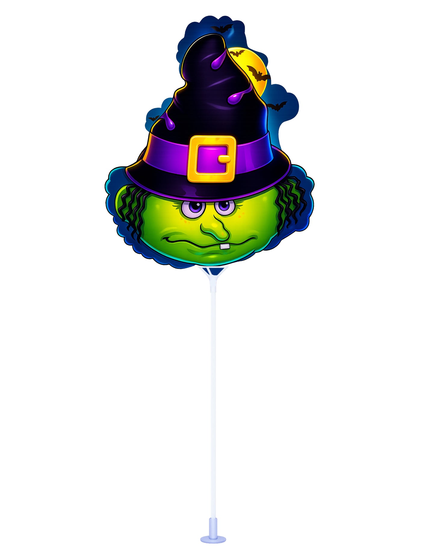 PMU Halloween Balloons 11 Inch Pre-Inflated with Stick