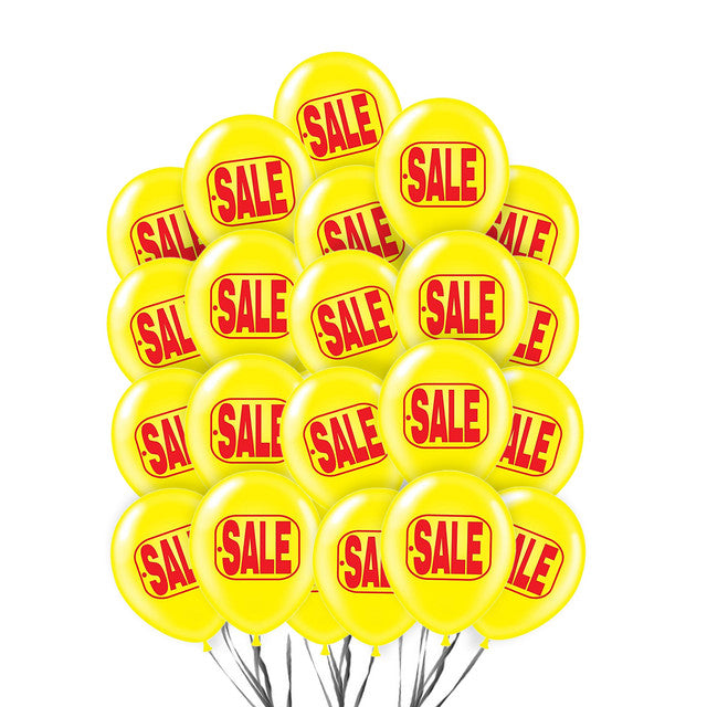 PMU Sale Balloons Assortment Kit with Color Coordinate Ribbons