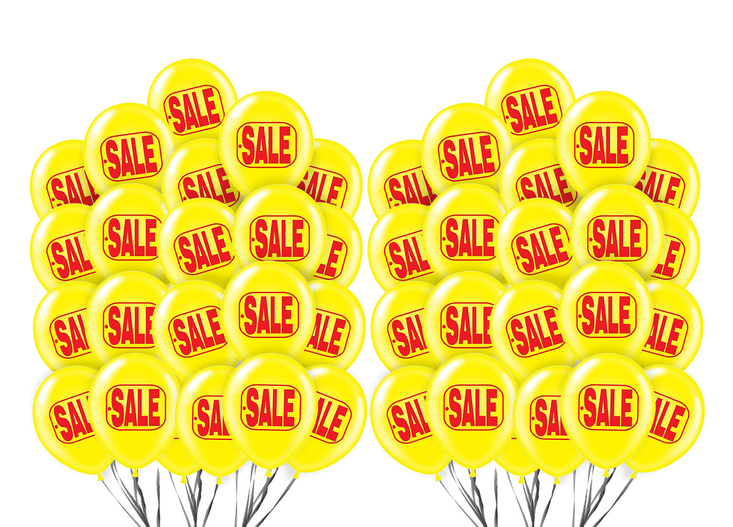 PMU Sale Balloons Assortment Kit with Color Coordinate Ribbons