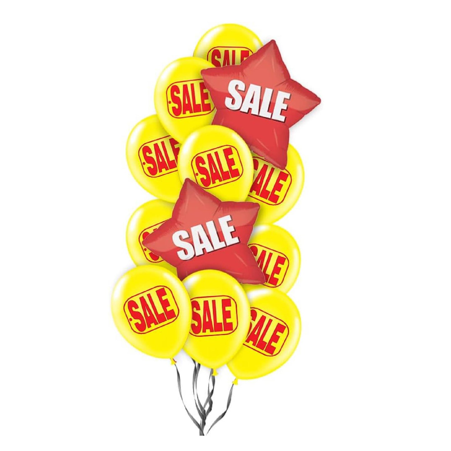 PMU Sale Balloons Assortment Kit with Color Coordinate Ribbons