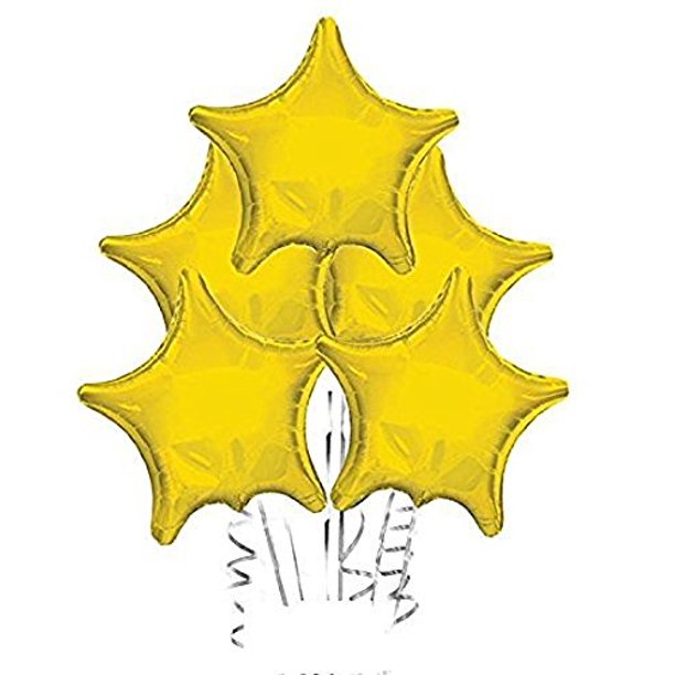 PMU Metallic Star Balloon (22 Inch Mylar)