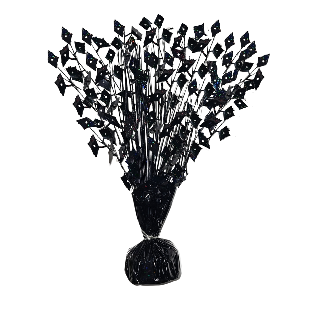 PMU Gradburst Balloon Weight Centerpiece 15 Inch with Die-Cut Metallic