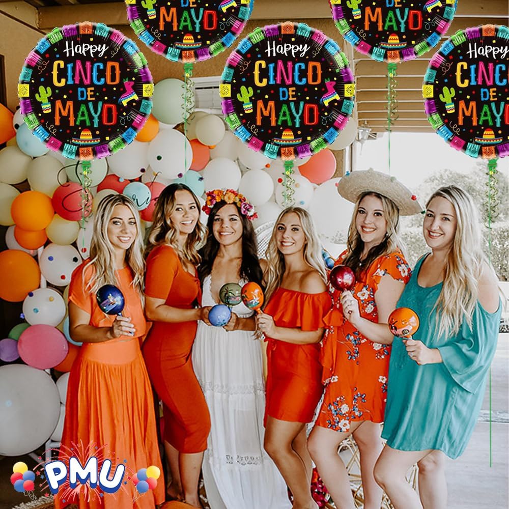 PMU Cinco de Mayo 18 Inch Mylar Balloon