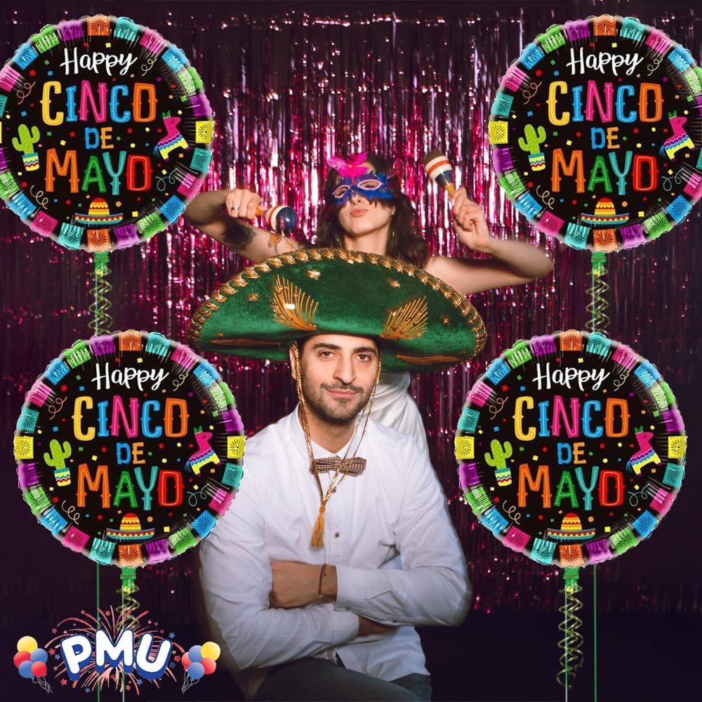PMU Cinco de Mayo 18 Inch Mylar Balloon