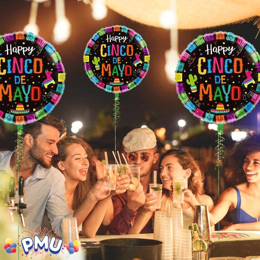 PMU Cinco de Mayo 18 Inch Mylar Balloon