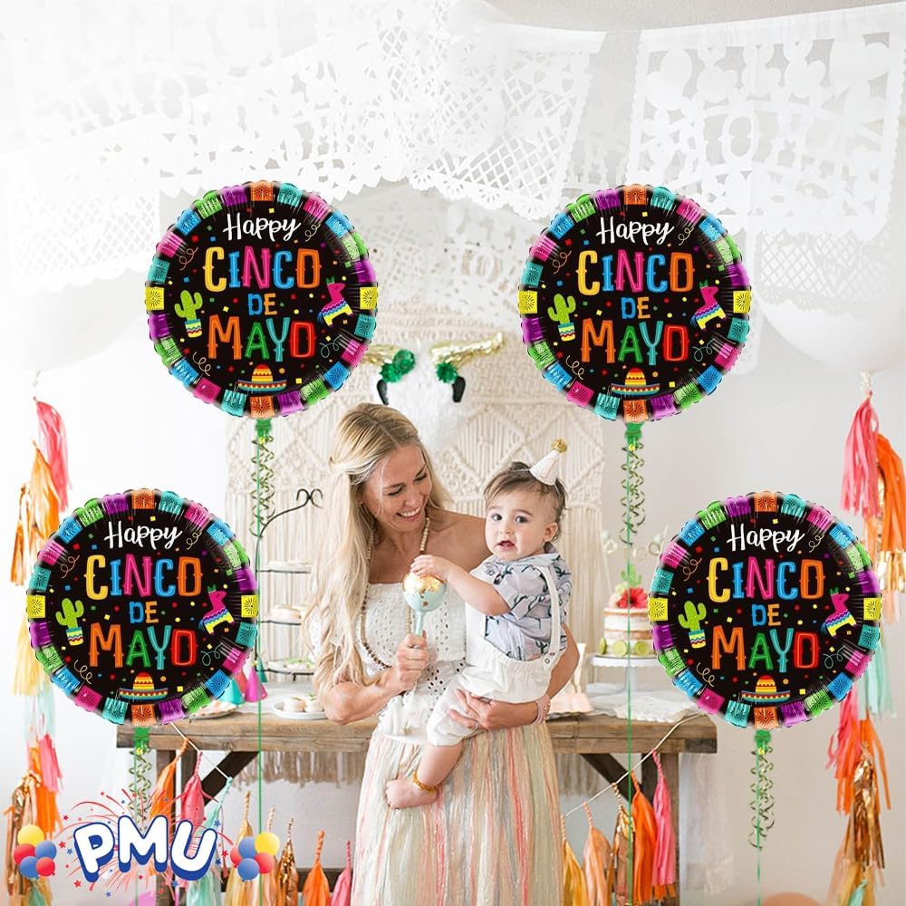 PMU Cinco de Mayo 18 Inch Mylar Balloon