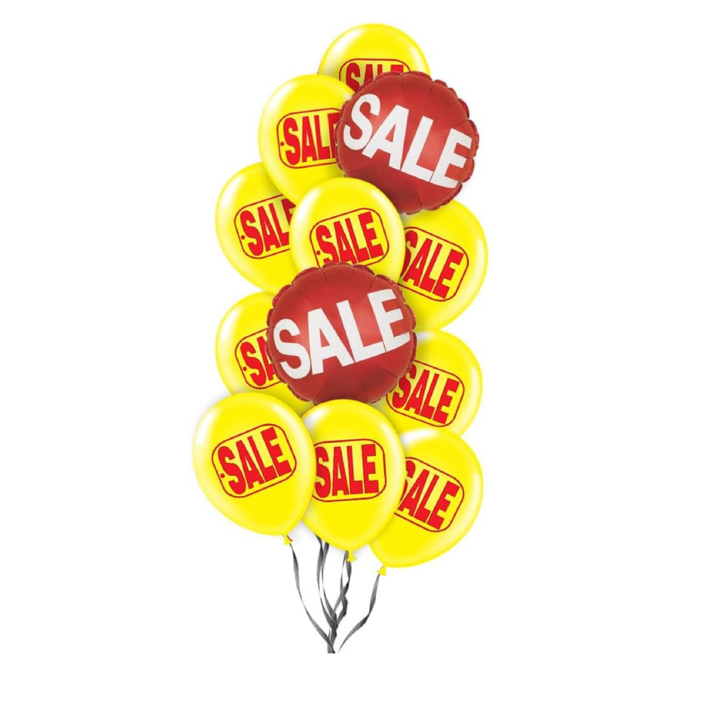 PMU Sale Balloons Assortment Kit with Color Coordinate Ribbons