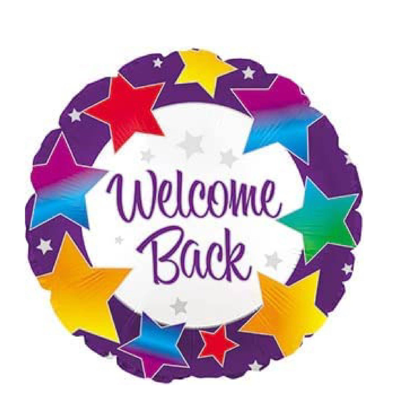 PMU 18 Inches Welcome Multicolored Mylar Balloon