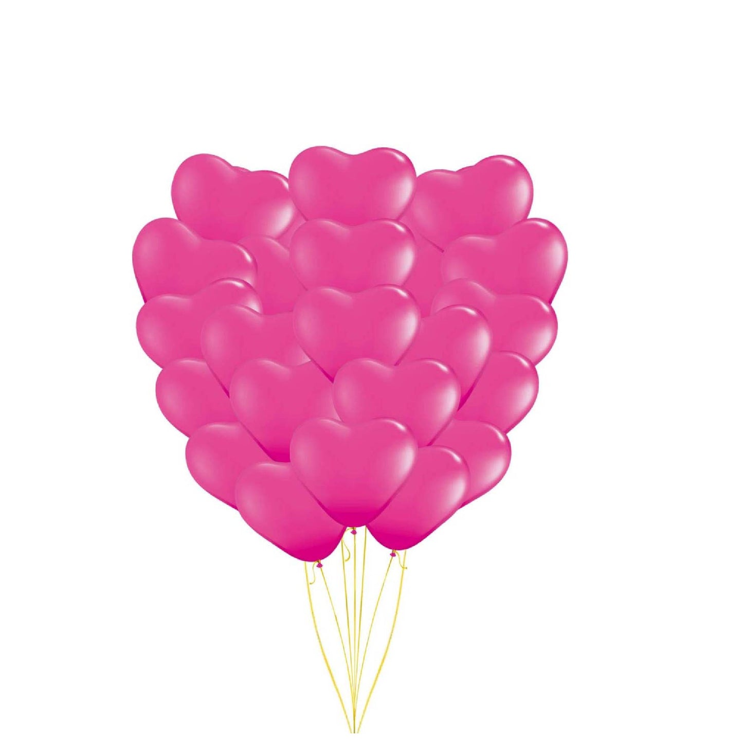 PMU Heart Shaped Balloons 15 Inch PartyTex Premium Latex Valentines Day, Weddings, Birthdays, Anniversaries, Engagements