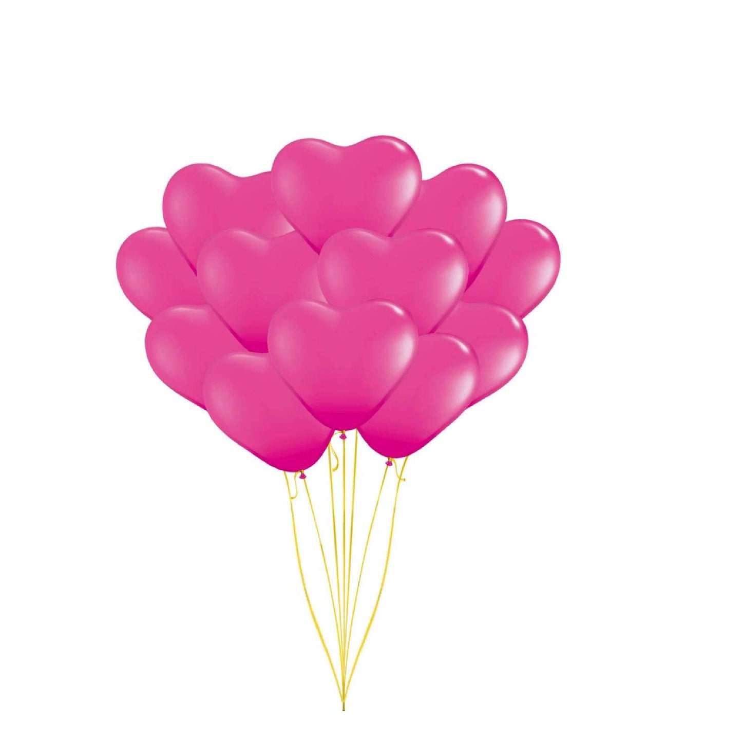 PMU Heart Shaped Balloons 15 Inch PartyTex Premium Latex Valentines Day, Weddings, Birthdays, Anniversaries, Engagements