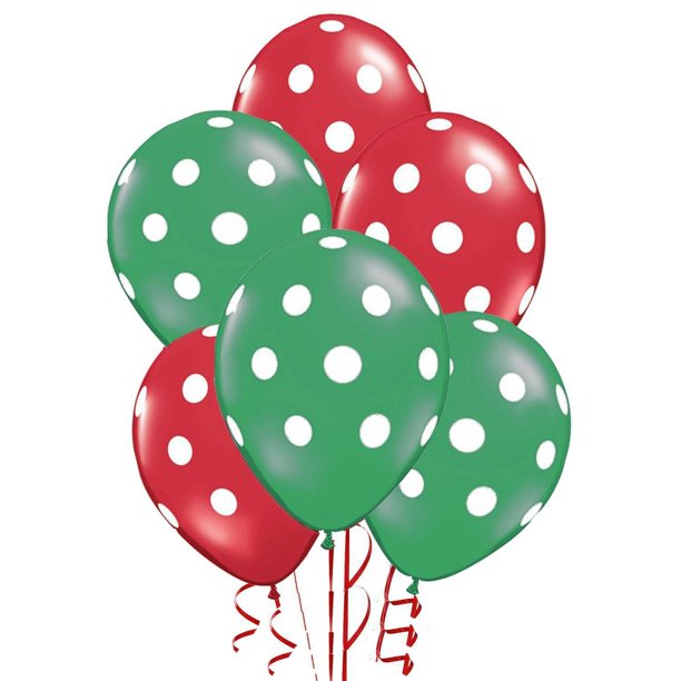 PMU Polka Dot Balloons - Multicolor Small Balloons for Birthdays, Weddings, Christmas, Halloween Anniversaries, Baby Shower & Party Favors Supplies - 11 Inches