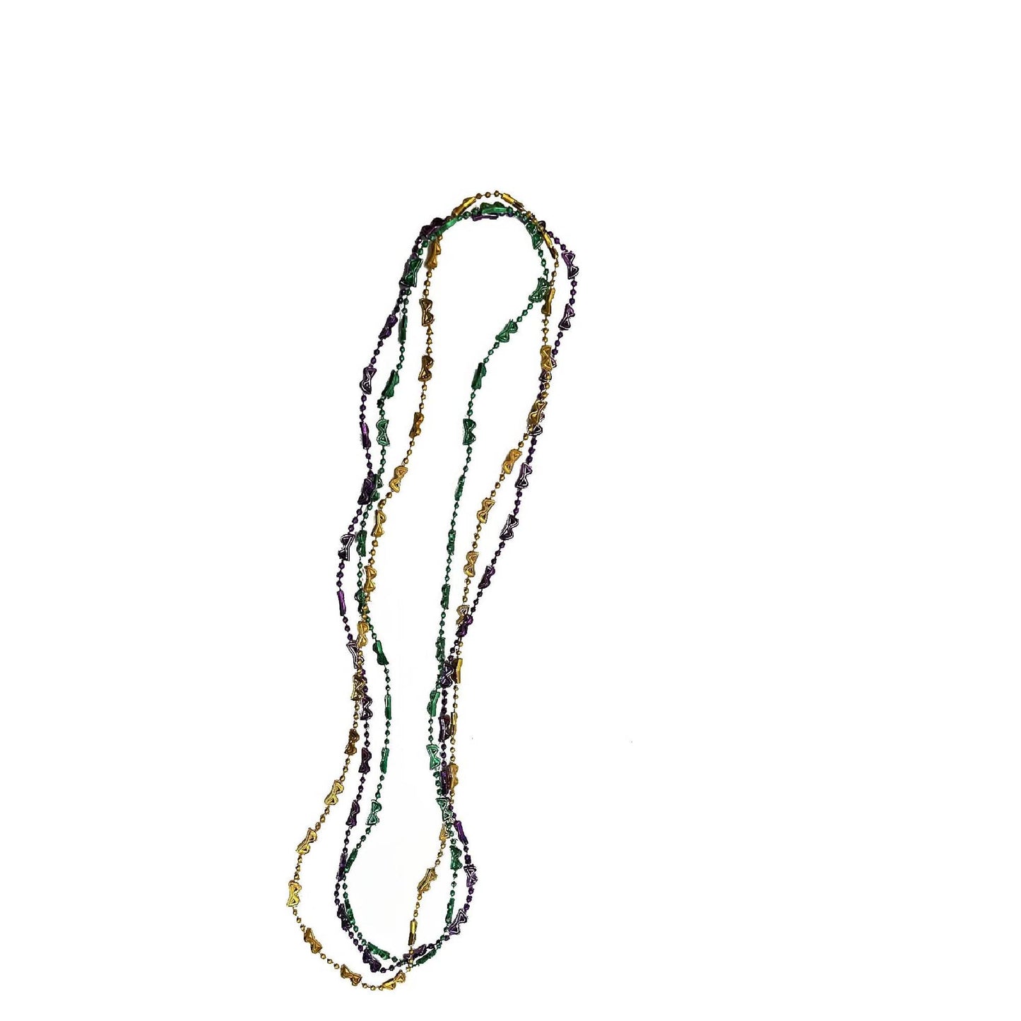 PMU Mardi Gras Metallic Beads, Carnival Party, Necklace, Party Favor