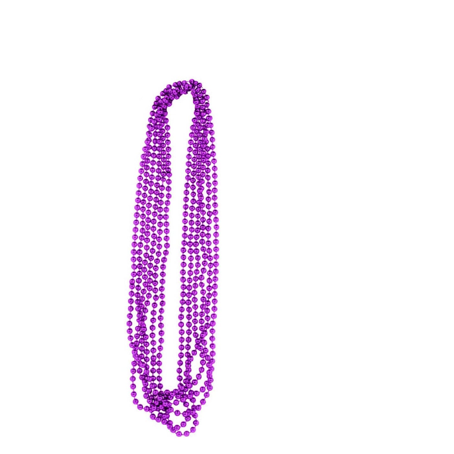 PMU Mardi Gras Metallic Beads, Carnival Party, Necklace, Party Favor